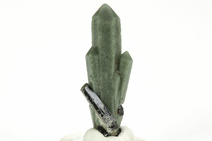 Green, Hedenbergite Included Quartz on Ilvaite - Mongolia #226206